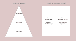 The triune mind and the dual process model